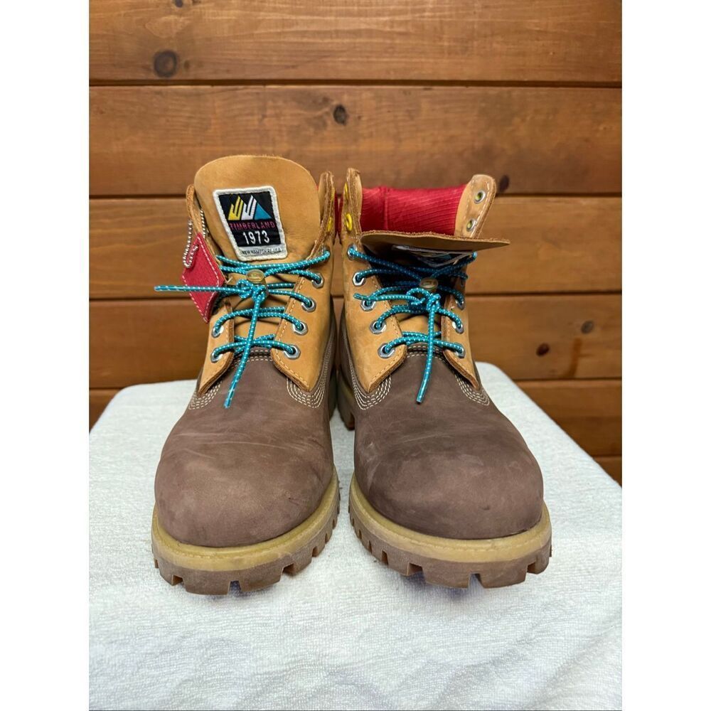 Timberland Men’s Premium 6-Inch Waterproof Retro Boots brown Nubuck Sz 10.5 - Picture 7 of 8